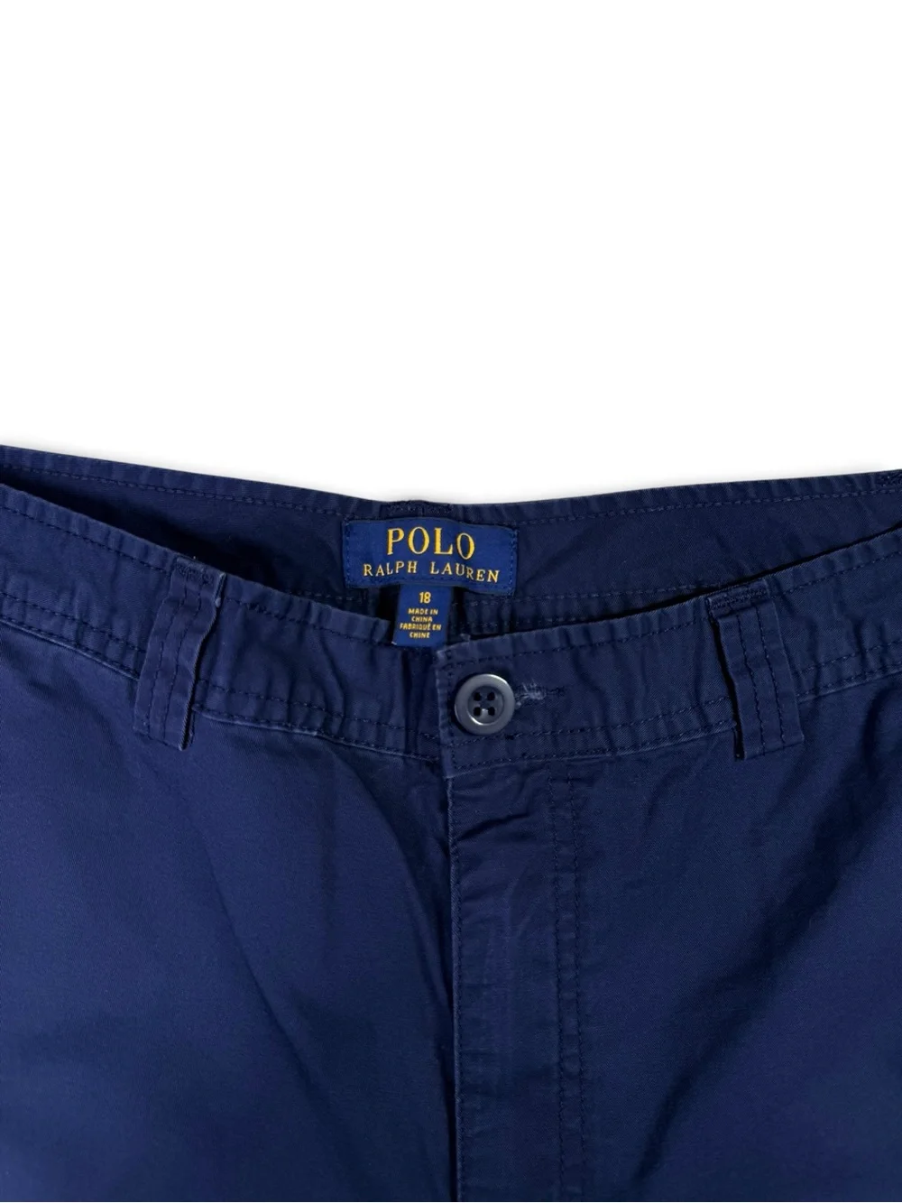 Polo Ralph Lauren Size 18 Navy Blue Cargo Shorts Classic Polo Chino